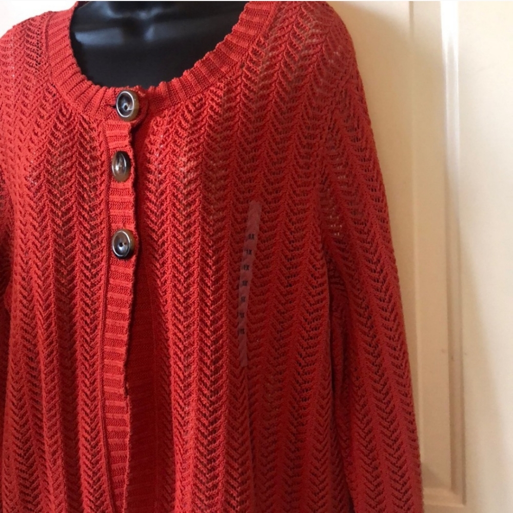 Jones of New York Crocheted Cardigan | 1X - Picture 2 of 4